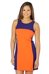 Above the Knee Cotton/Georgette/Polyester/Knit Colorblocking Tank  Dress