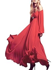 Chiffon Backless Cutout Halter Long Sleeves  Dress