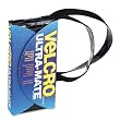 Sticky-Back Hook & Loop Ultra-Mate Strong Fastener Tape, 1" x 3-ft. Roll, Black