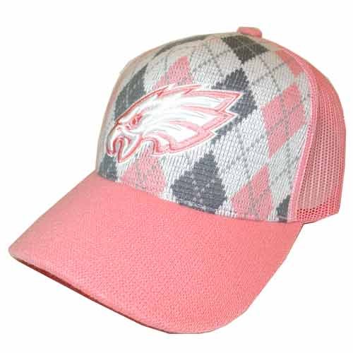 Philadelphia Eagles Ladies Pink Argyle Hat by Reebok