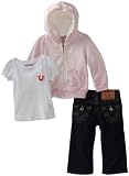 True Religion Unisex-Baby Infant Baby 3-Piece Printed Gift Box Set