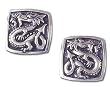 Solid Sterling Silver Dragon Earrings