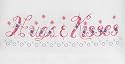 Hugs & Kisses Pillowcase Pair Stamped Cross Stitch