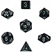 Chessex Dice: Polyhedral 7-Die Speckled Dice Set - Ninja