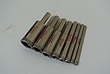 3mm ~ 20mm ガラス 用 ダイヤモンド コアビット 10サイズ セット (8本set 3-15mm)