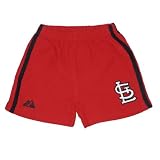 MLB St Louis Cardinals Baby / Infant Comfortable Fit Cotton Shorts with Embroidered Logo - Red (Size: 18)