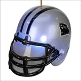Pack of 2 NFL Carolina Panthers Light-Up Football Helmet Christmas Ornaments