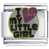 I Love Little Girl Friend Charms Italian Bracelet