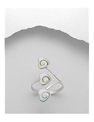 Heart Shell Ring In 92.5 Sterling Silver