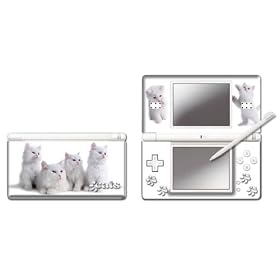 Pebble Entertainment White Cats Graphic Skin for DS Lite (Nintendo DS) [Import anglais]