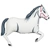 White Horse 43 Inch Huge Super Shaped Mylar Balloon