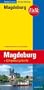 Falk Stadtplan Extra Standardfaltung Magdeburg