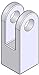 3/8-24 Thd., Rod Clevis Assemblies, Use w/Bore Size 1 1/4 (1 Each)