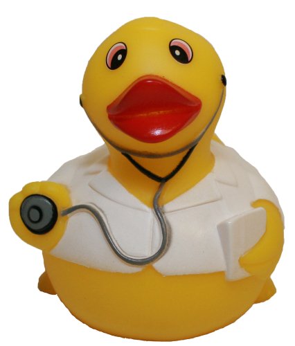Rubber Ducks Family Dr. Rubber Duck, Waddlers Brand Toy Bathtub Rubber Ducks That Squeak, Health & Personal Care Rubber Ducky Gift Birthday Med School Medical Dr.& Dr.care
