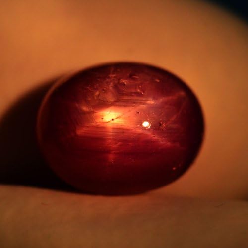 4.68ct Certified Unheated Natural 100% 6 Ray Moving Red Stars Ruby Mozambique