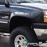 MATTE BLACK POCKET FENDER FLARE WHEEL COVER JR 99-07 CHEVY/GMC SILVERADO/SIERRA