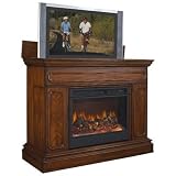 TVLIFTCABINET, Inc at004602 Remington Fireplace TV Lift Cabinet in Brown