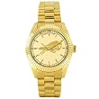 BUFFALO BILLS Beautiful Water Resistant "Owner Series" 23KT GOLD PLATED WATCH with Gold Plated Band