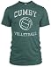 Vintage Distressed Cumby Volleyball Tri-Blend T-Shirt, Evergreen, L