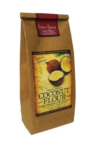 Azukar Organics Natural and Organic Coconut Flour, 16-Ounce Bags (Pack of 6)