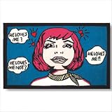 Accent Loves Me Not Blue Novelty Rug Size: 1'9 x 2'9 by 