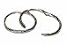 14mm TWIST SOLID .925 STERLING SILVER HINGED HOOP EARRINGS, LEAD & NICKEL FREE!