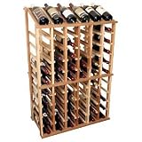 Designer Wine Rack Kit - 6 Column Half Height w/Display (Redwood