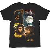 Teen Wolf Full Moon Black Adult T-Shirt Tee