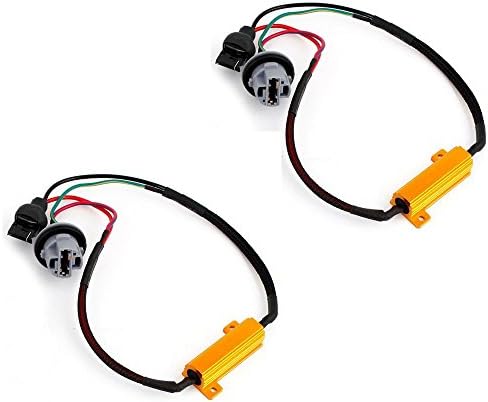 2 X 50W 8 Ohm 7440 Headlight No Error Load Resistor Fog Light Decoder LED Canbus Connection Resistance Wire Line