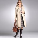 Pure cotton trench coat with teflon treatment