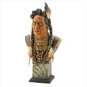 Tribal Shaman American Indian Bust Statue Home Decor