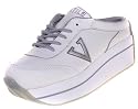 VOLATILE Incarceration Womens Platform Leather Wedge Mule Slides Sneakers Shoes White/Silver