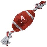 Alabama Crimson Tide Two Tone Plush Football Dog Toy