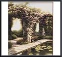 Art Poster Metal Framed Print - Rose Arbor - Artist: Edward Szmyd- Poster Size: 26 X 20