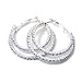 Aurora Borealis Rhinestone Double Ring Small Hoop Earrings Fashion Jewelry