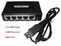 Dualcomm DCSW-1005 USB Powered 5-Port 10/100 Fast Ethernet Switch TAP (Port Mirroring)
