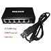 Dualcomm DCSW-1005 USB Powered 5-Port 10/100 Fast Ethernet Switch TAP (Port Mirroring)