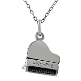 Sterling Silver Piano Necklace