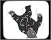Mouse Pad with accident, falling, bear, black, cub