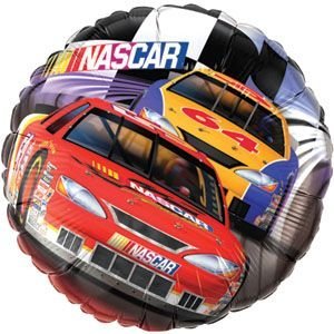 Single Source Party Supplies - 18" Nascar Mylar Foil Balloon