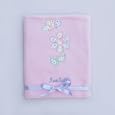 Personalised Fleece Blanket Featuring Daisy Design. Baby Gift.'