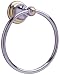 American Standard 8040.190.228 Prairie Field Towel Ring, Polished Chrome with Brass Accents
