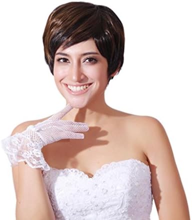 One One Bridal Hair Replace Women Girl Hair Wig Series Fashion Style+Wig Cap