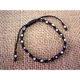 【Karen Silver】カレン族シルバー×WAXコードブレスレットA
