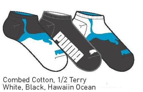 Puma Mens Low Cut Athletic Socks - 3 pk - Size 10-13 - Colors Available