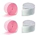 Pink And White Crepe Paper Streamers 4 Rolls 70.5 ft Each Roll For Events Party Festives - Made in USA