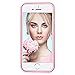 LoHi iPhone 6 Plus Case, iPhone 6s Plus Case [Extra Front Raised Lip] Back Shell Bumper Case Durable TPU Cover Slim Protective Case for Apple iPhone 6 6s Plus 5.5 Inch - Pink/White