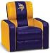DreamSeat Minnesota Vikings NFL Leather Recliner