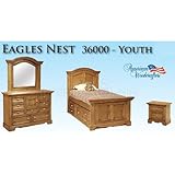 Eagles Nest Youth Bedroom Set (Twin) by American Woodcrafters