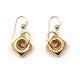 Single Gold Nut Drop Earrings by Alice Menter||RF10F